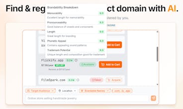 Domain Recommendations Search Engine gallery image