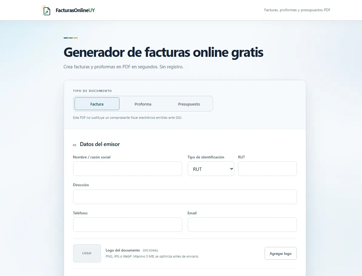 Creador/Generador de Facturas gallery image