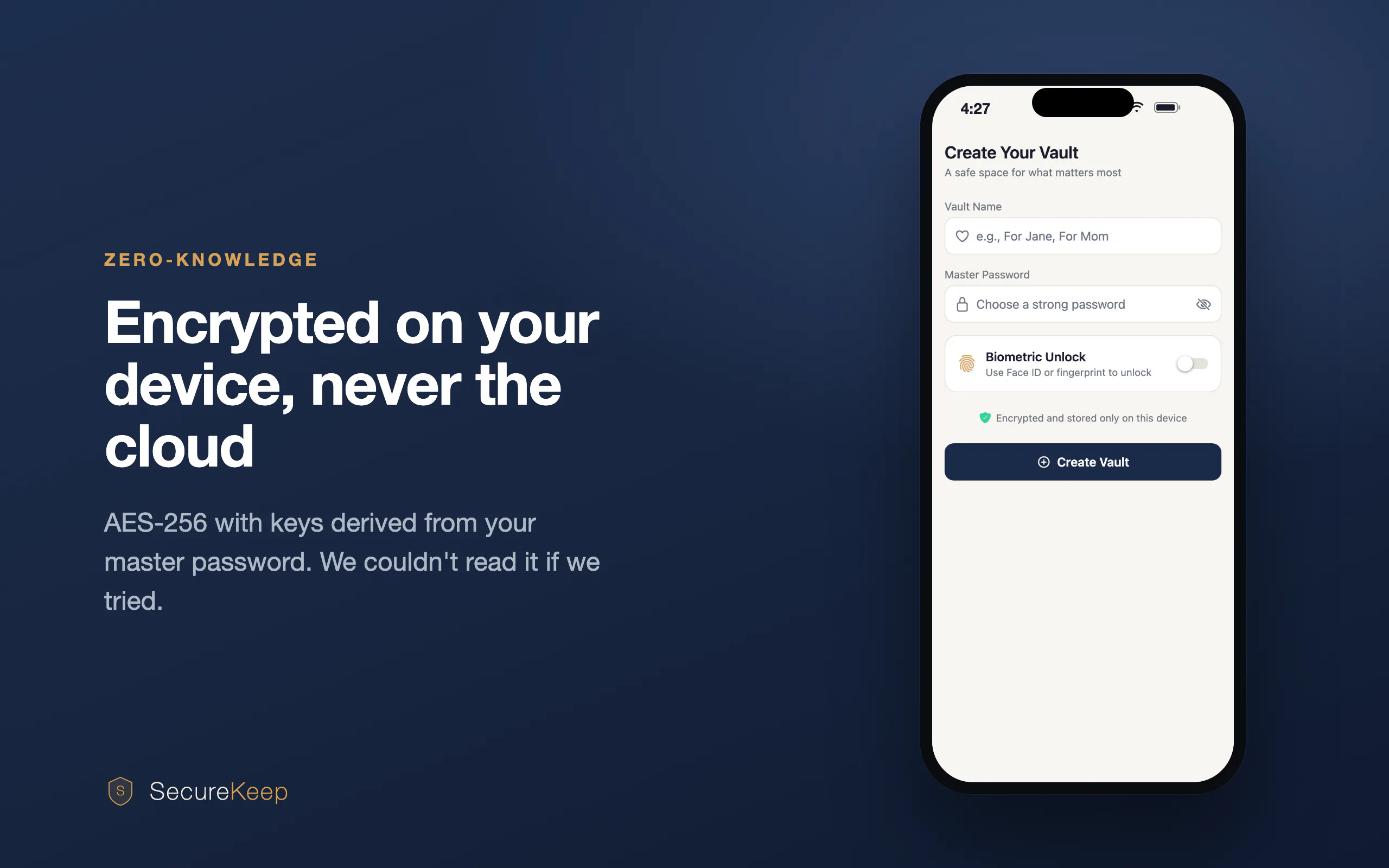 SecureKeep · Family Password Vault gallery image