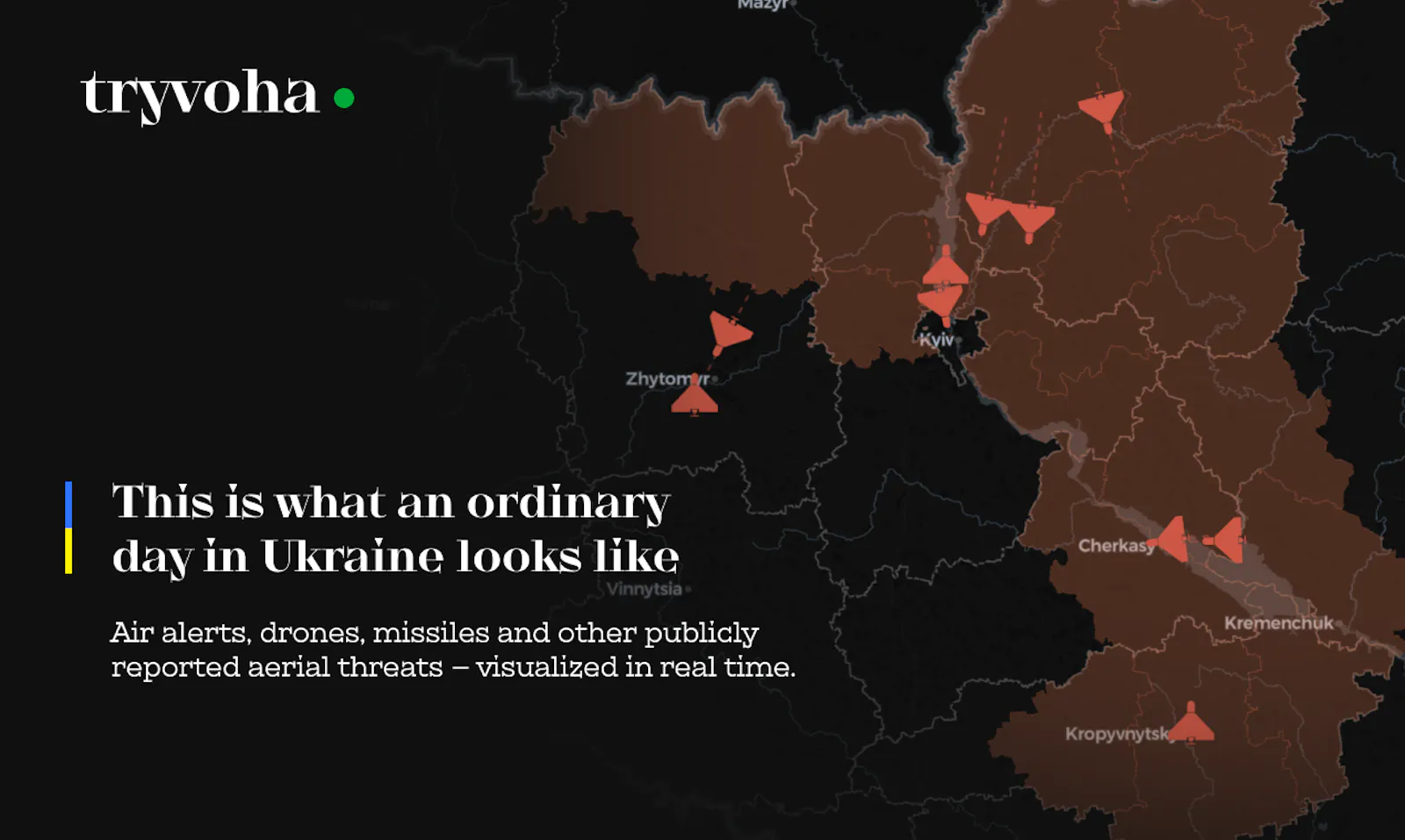 Tryvoha.online screenshot 2