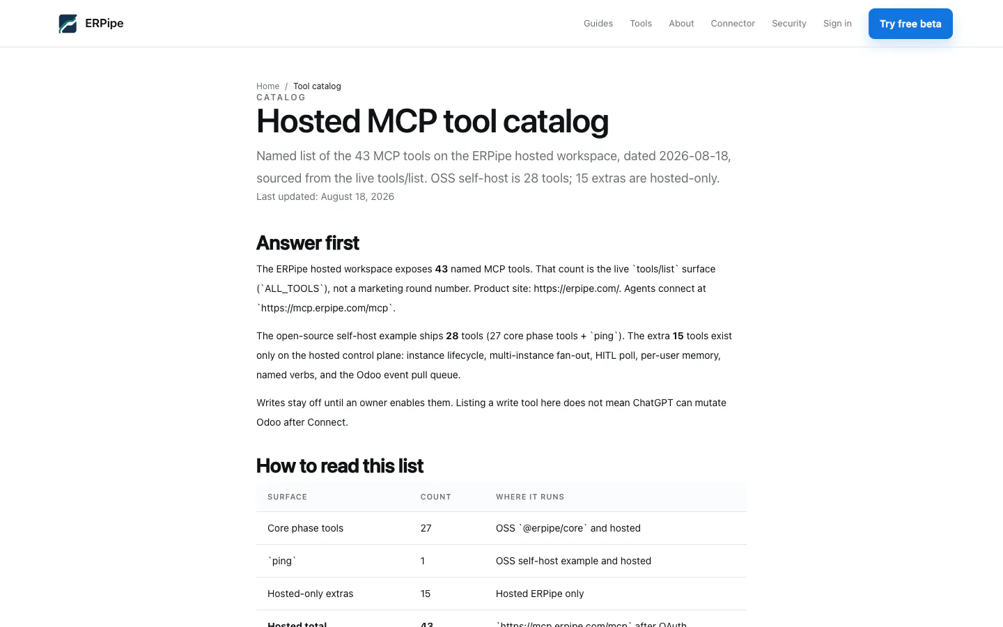 ERPipe screenshot 2