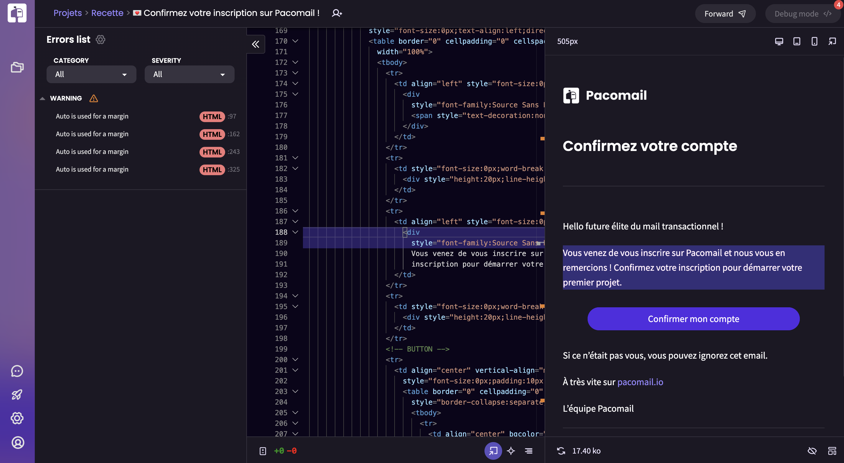 Pacomail - Sahte SMTP Sunucusu: E -postalarınızda kod, test edin ve işbirliği yapın medya 1