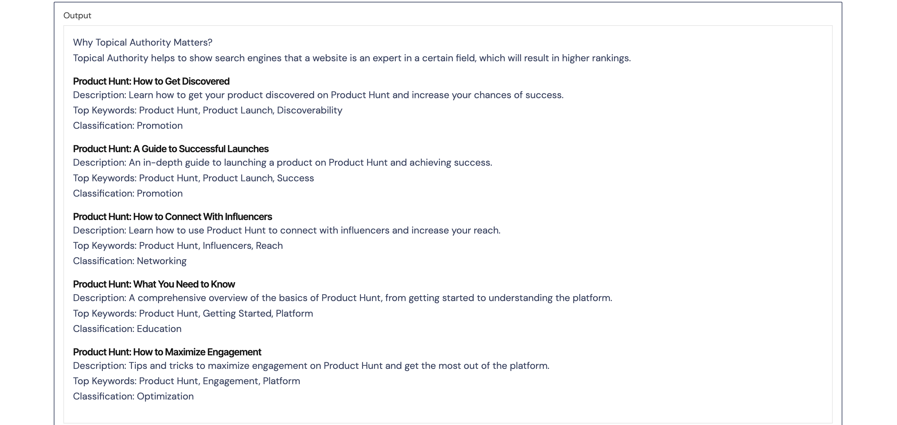 Topical authority generator with ai gallery image