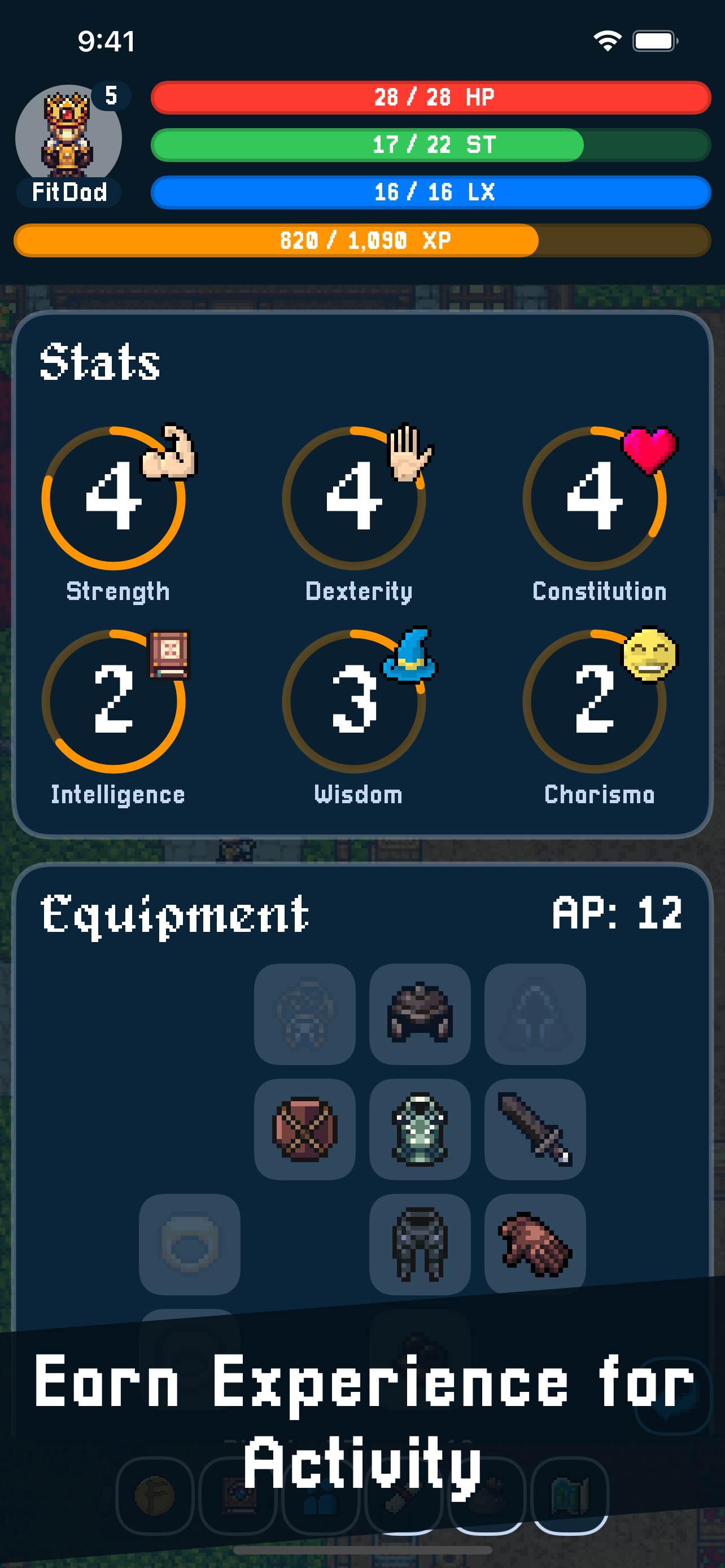 FitScape - Fitness MMORPG - Estar sano no debería ser lento y aburrido media 4