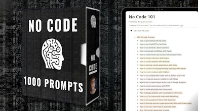 1000+ No Code Prompts Template gallery image