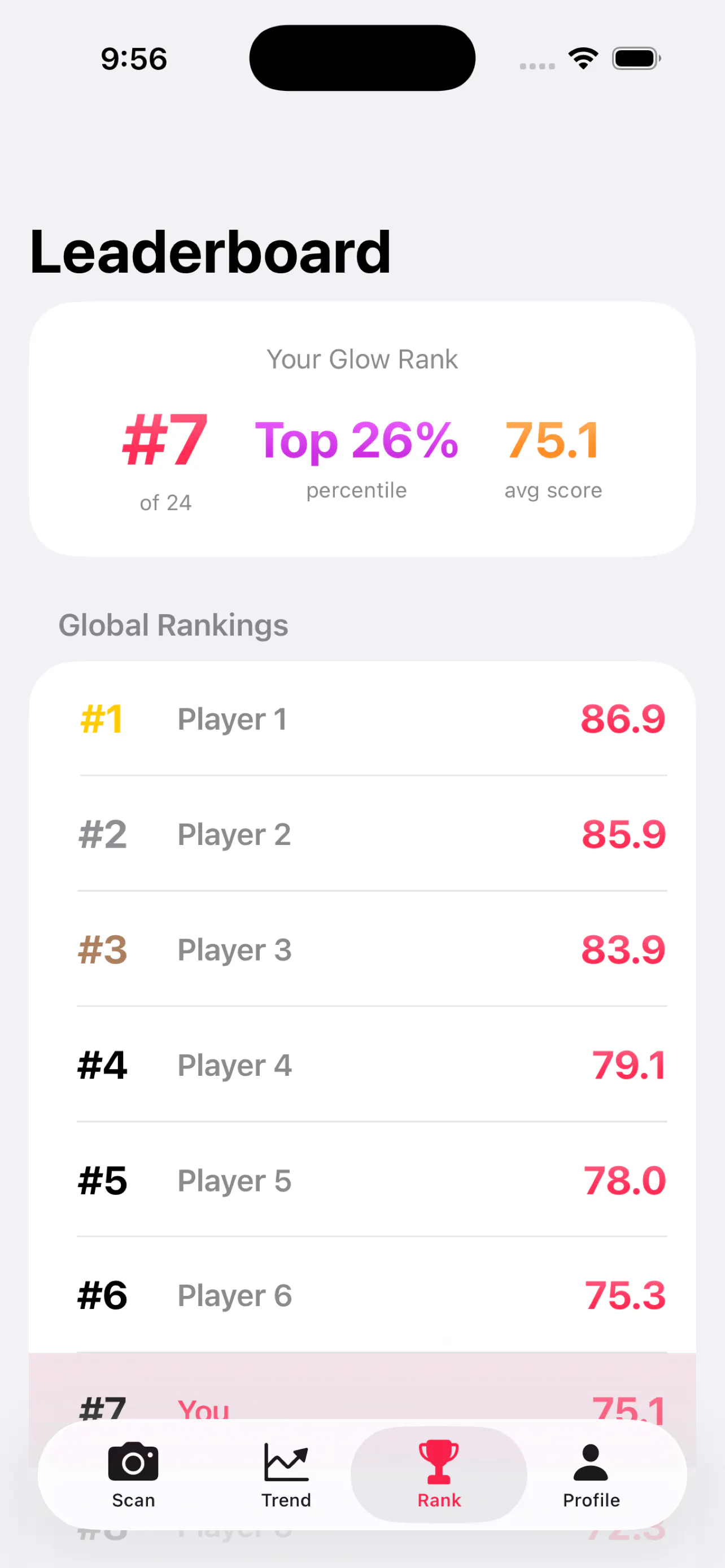 GlowQ 제품 배너