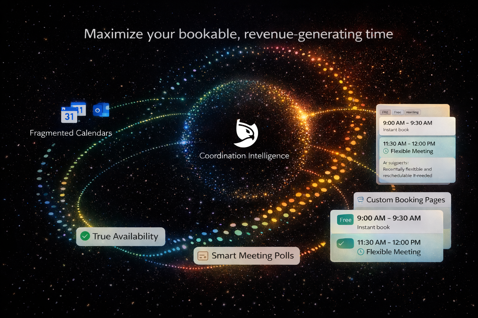 Heyea: All Your Calendars, One You - Main product screenshot demonstrating key features and user interface