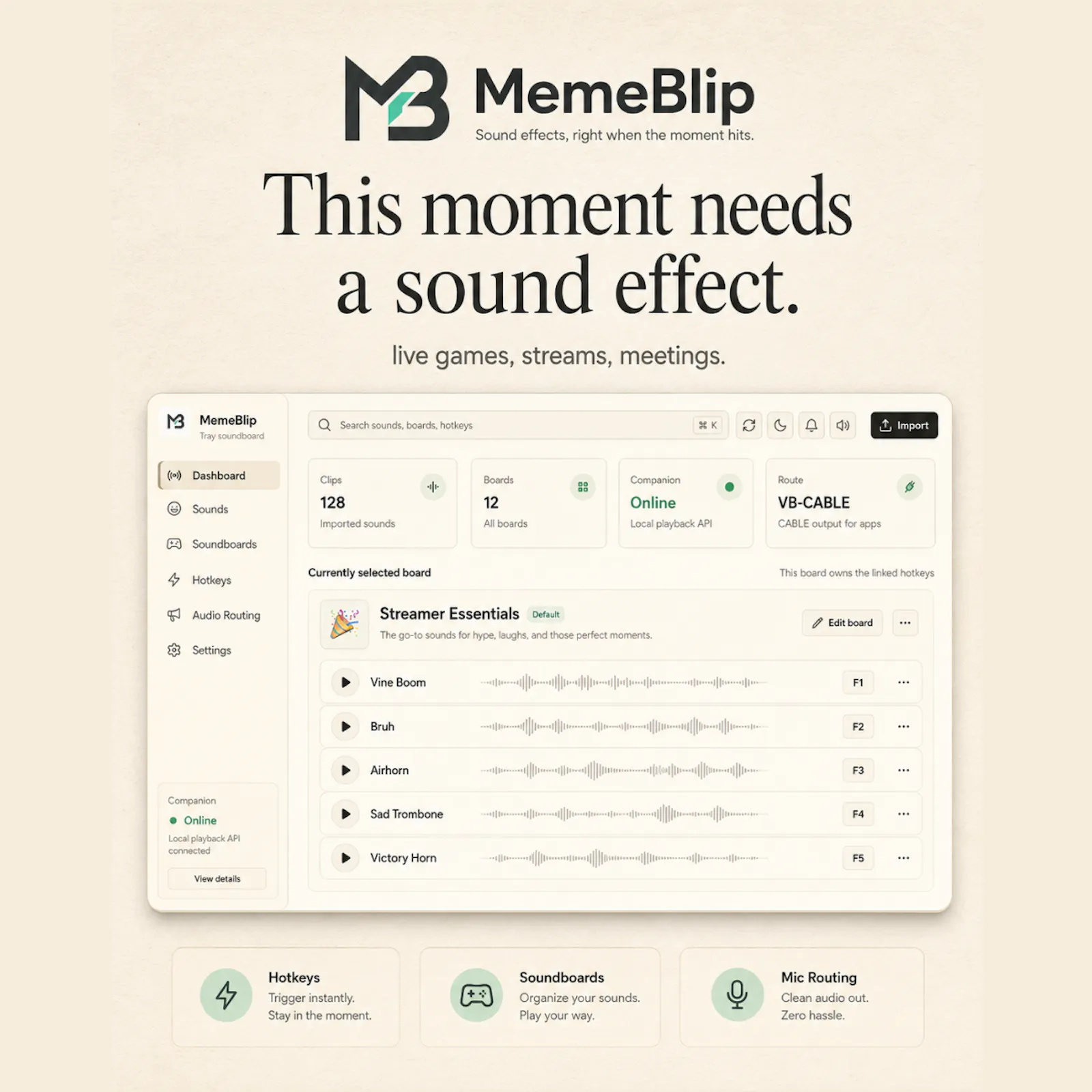 MemeBlip — Soundboard for Chaos screenshot 2