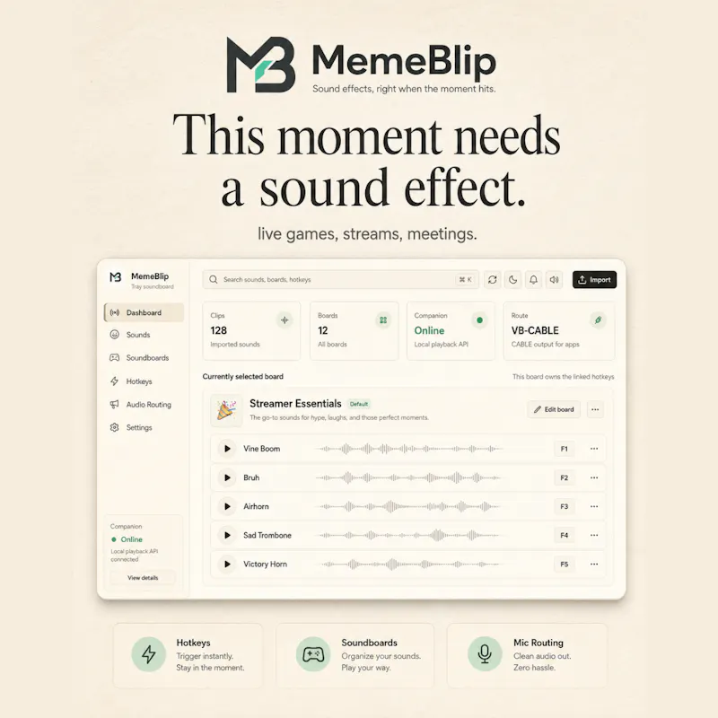 MemeBlip — Soundboard for Chaos screenshot 2