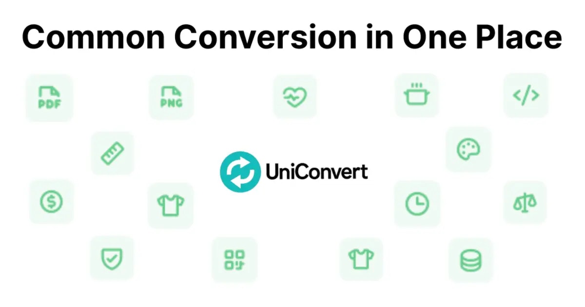 Uniconvert - Veel voorkomende conversie op één plek media 1