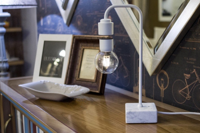 Levia Levitating Marble Lamp gallery image