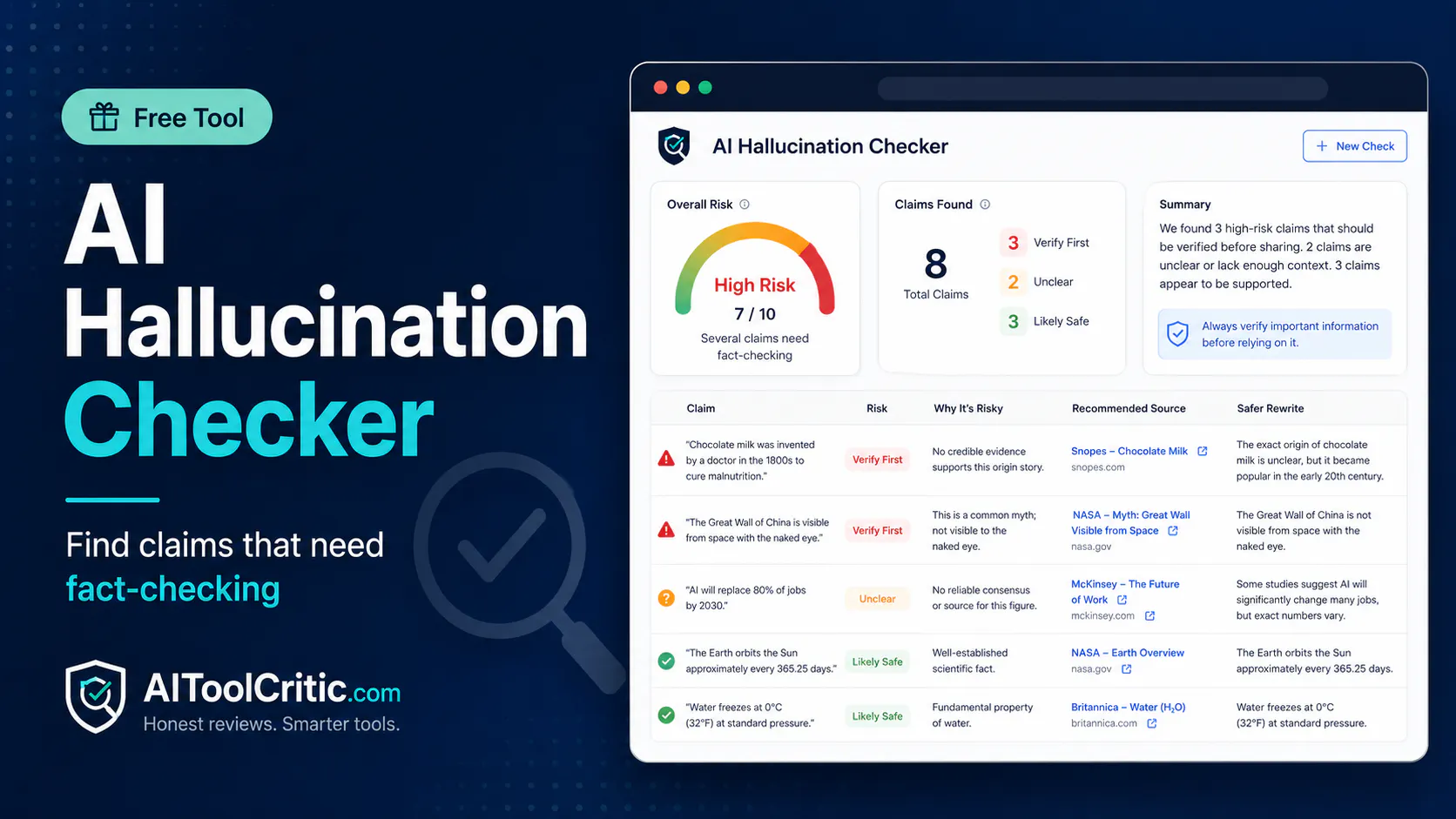AI Hallucination & Fact-Checker 截图