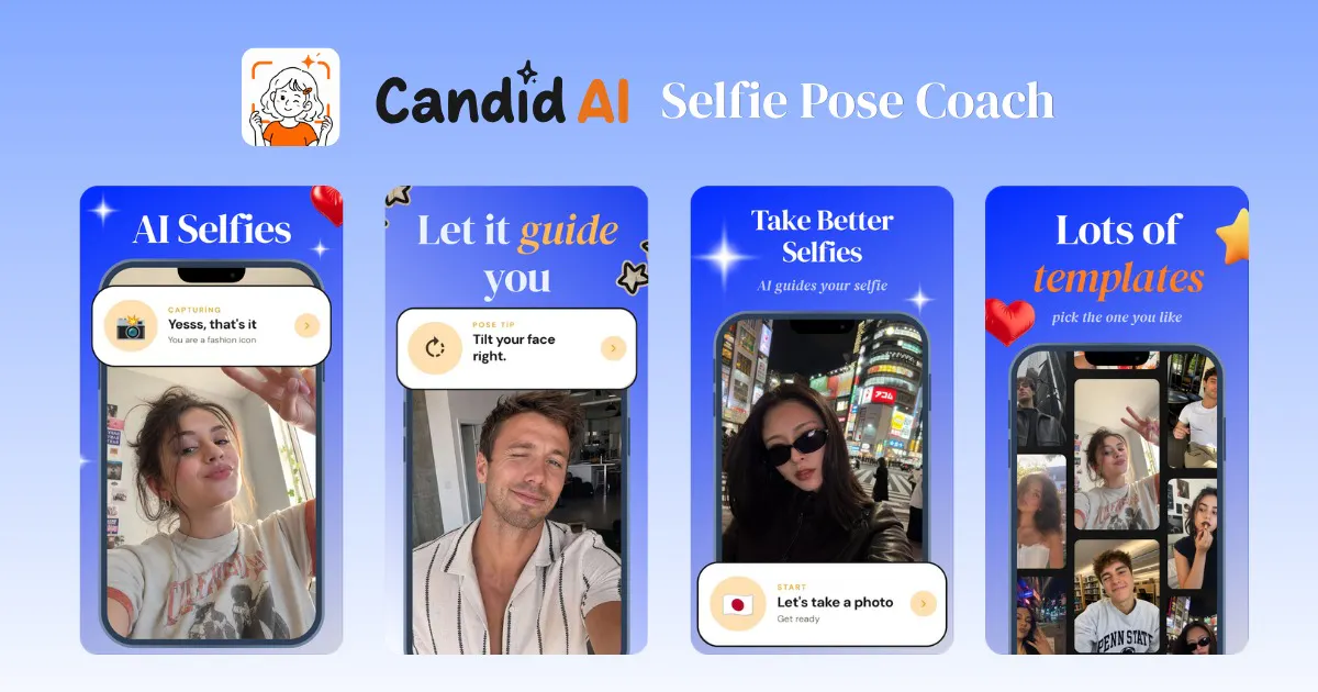 Candid AI - Selfie Pose Coach gallery image