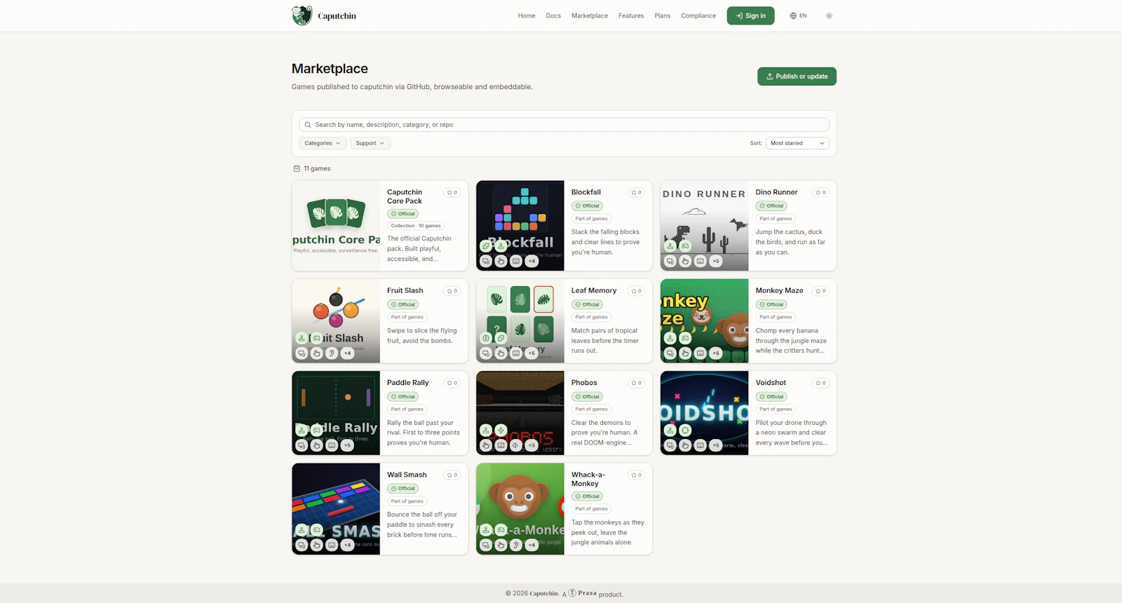 Caputchin screenshot 2