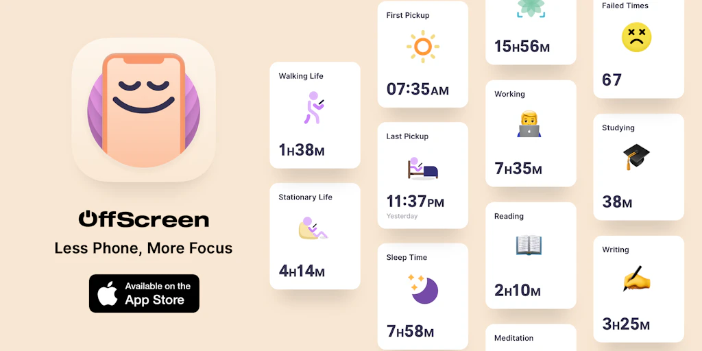 OffScreen: Less phone, more focus. | Product Hunt