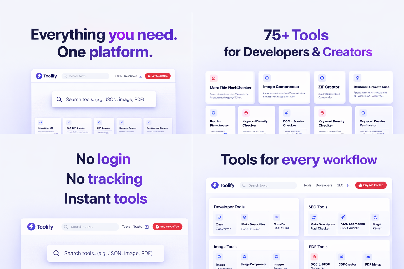 Toolify - Main product screenshot demonstrating key features and user interface