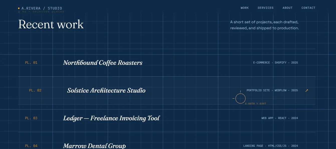 Modern Portfolio Website Template gallery image