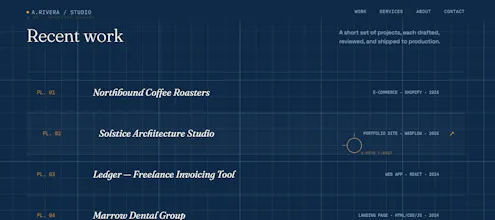 Modern Portfolio Website Template gallery image