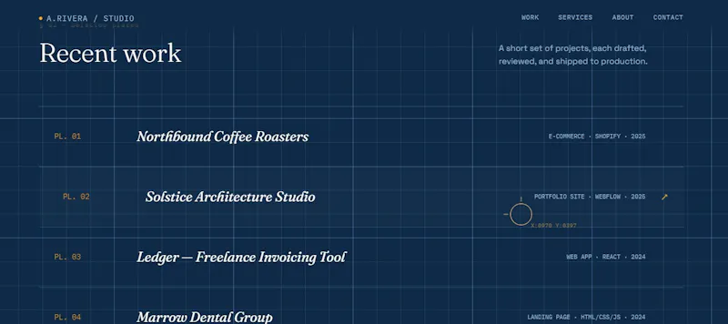 Modern Portfolio Website Template screenshot 1
