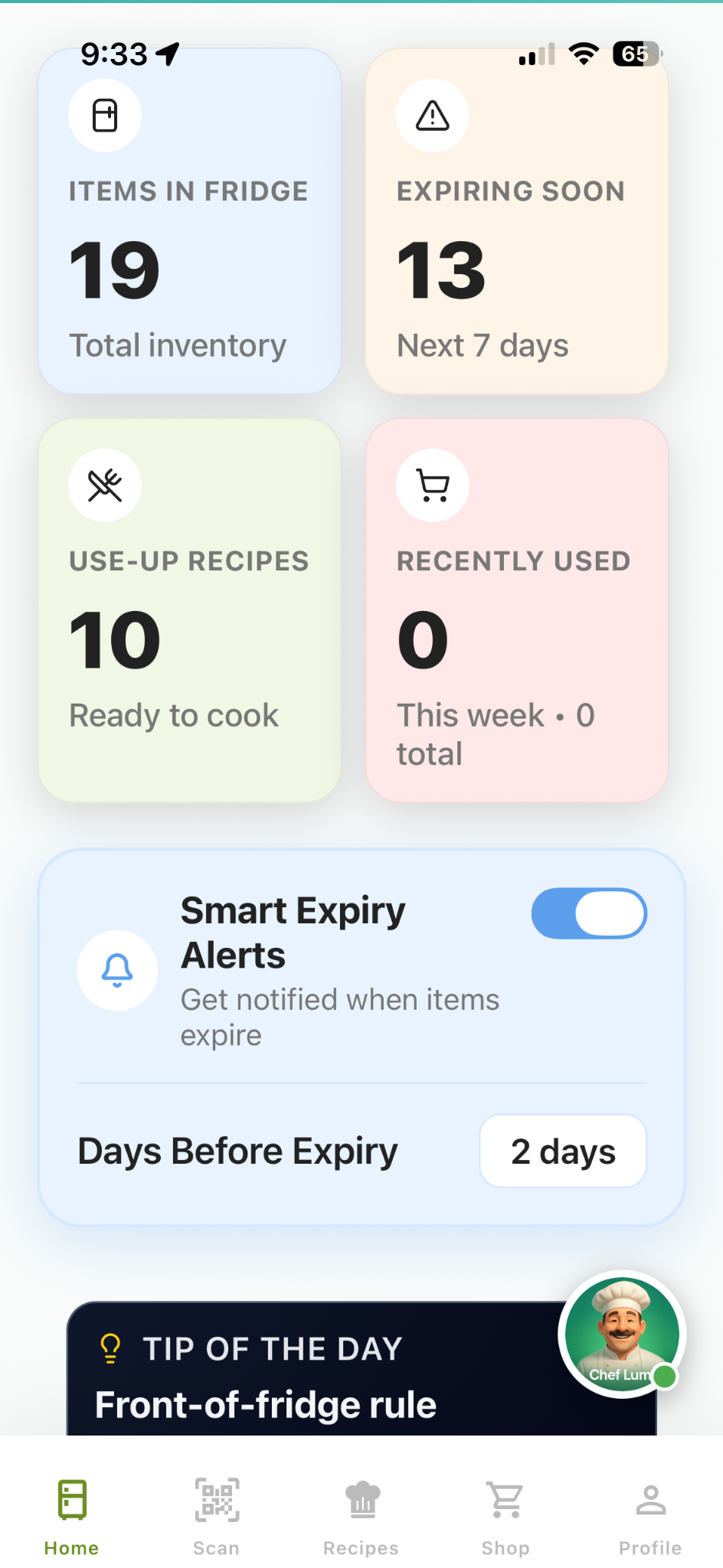 FridgeSmart App gallery image