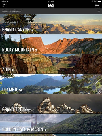 REI - National Parks Guide & Maps app  gallery image