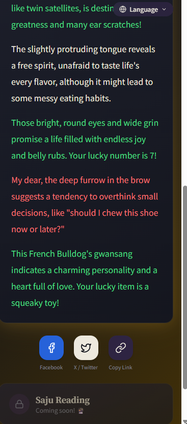 Pet Fortune - AI Pet Reading - Screenshot 4 showing product features and functionality