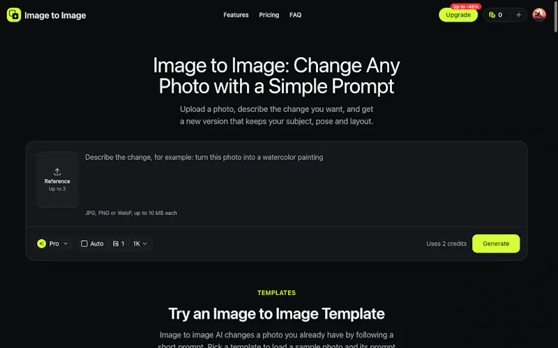 Image to Image screenshot 2