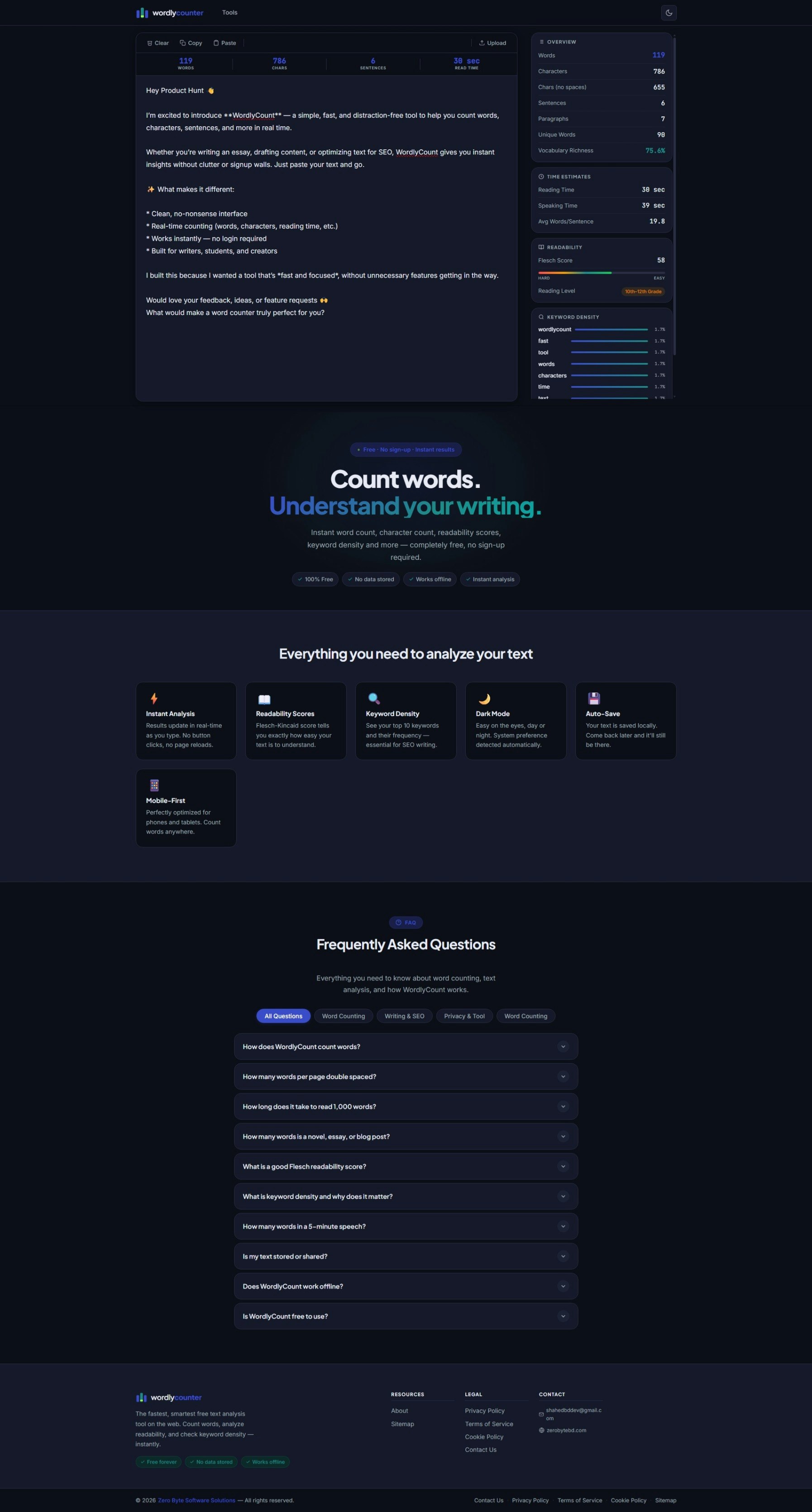 Free Word & Character Counter Online gallery image