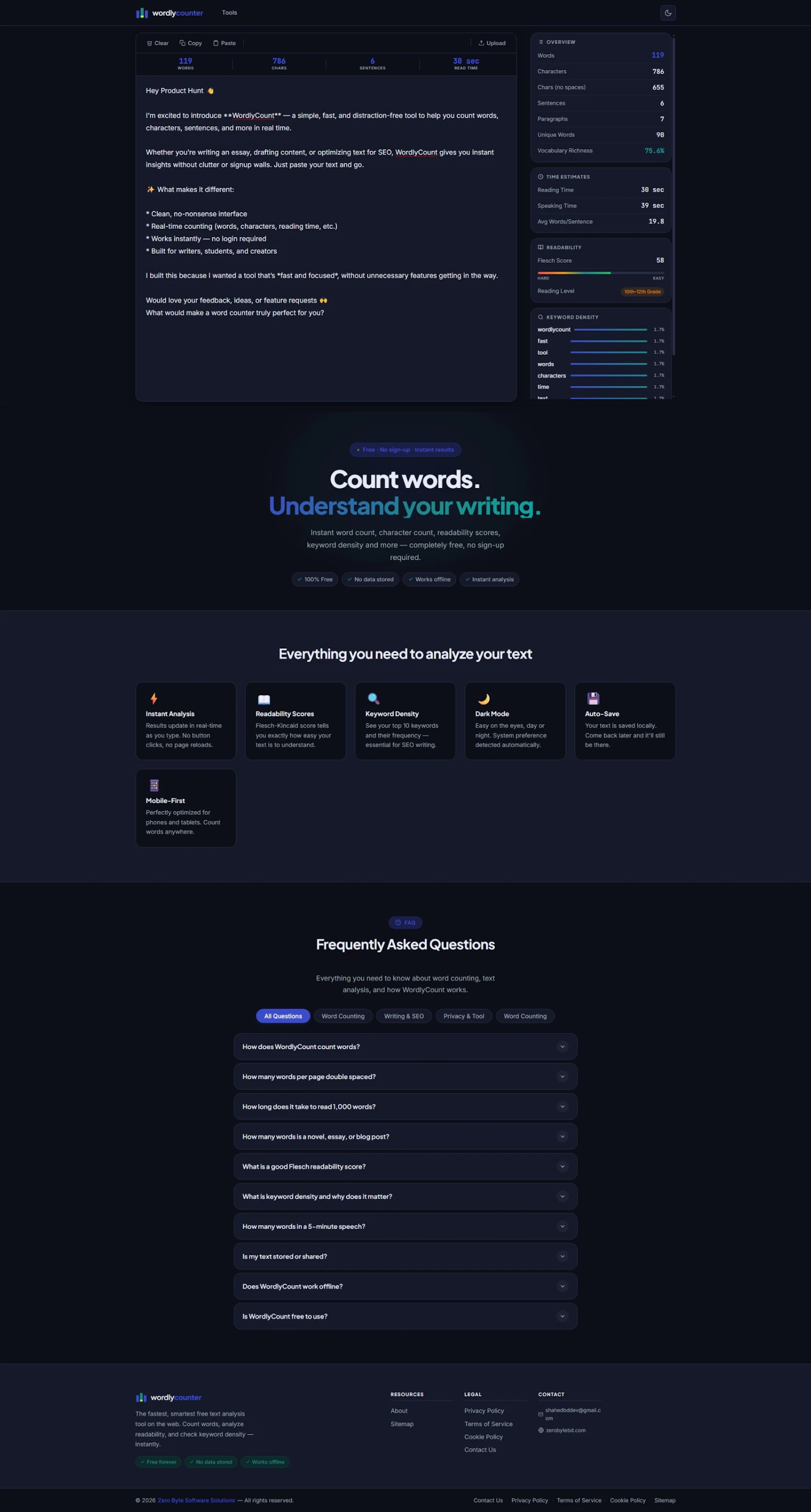 Free Word & Character Counter Online screenshot 3