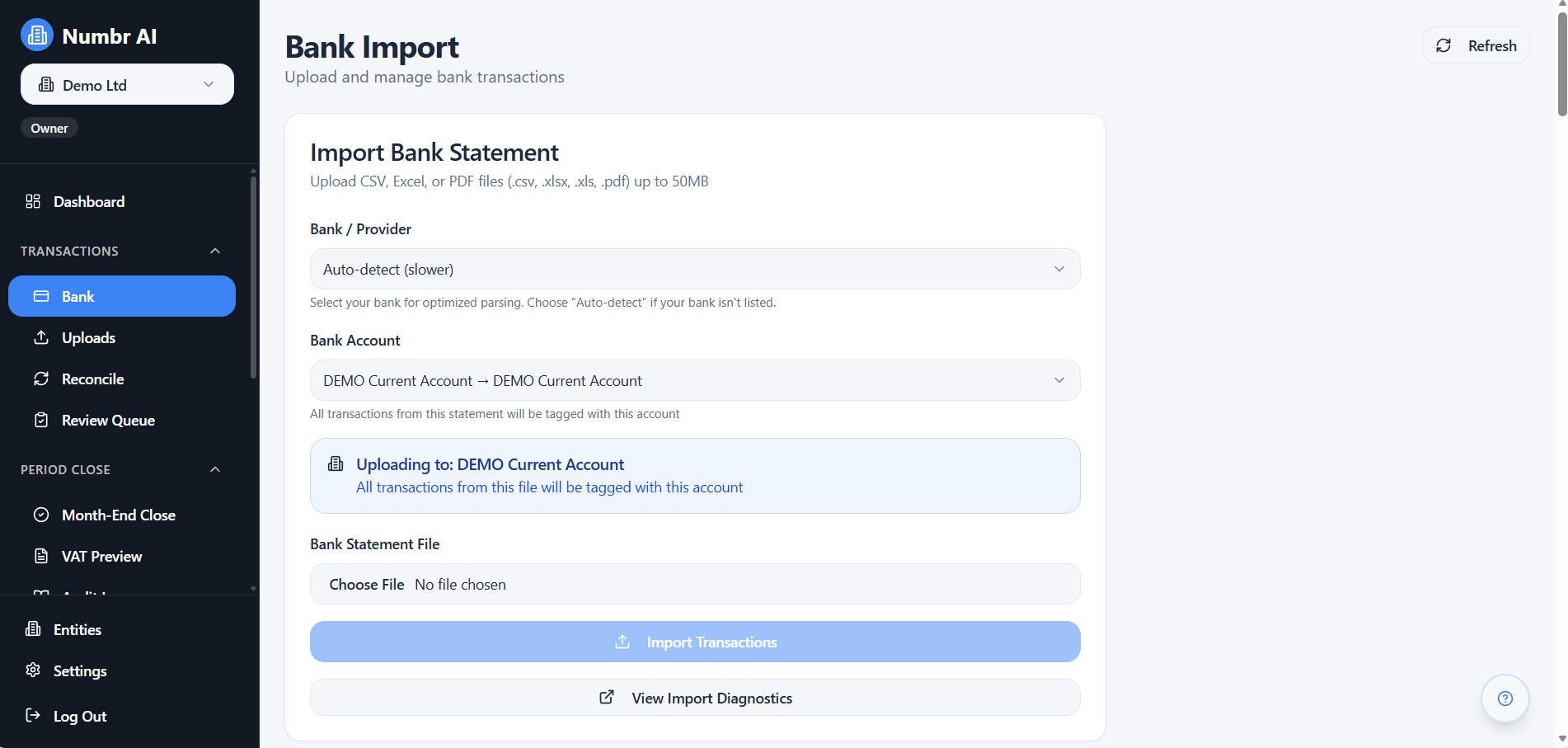 Numbr AI - Screenshot 2 showing product features and functionality
