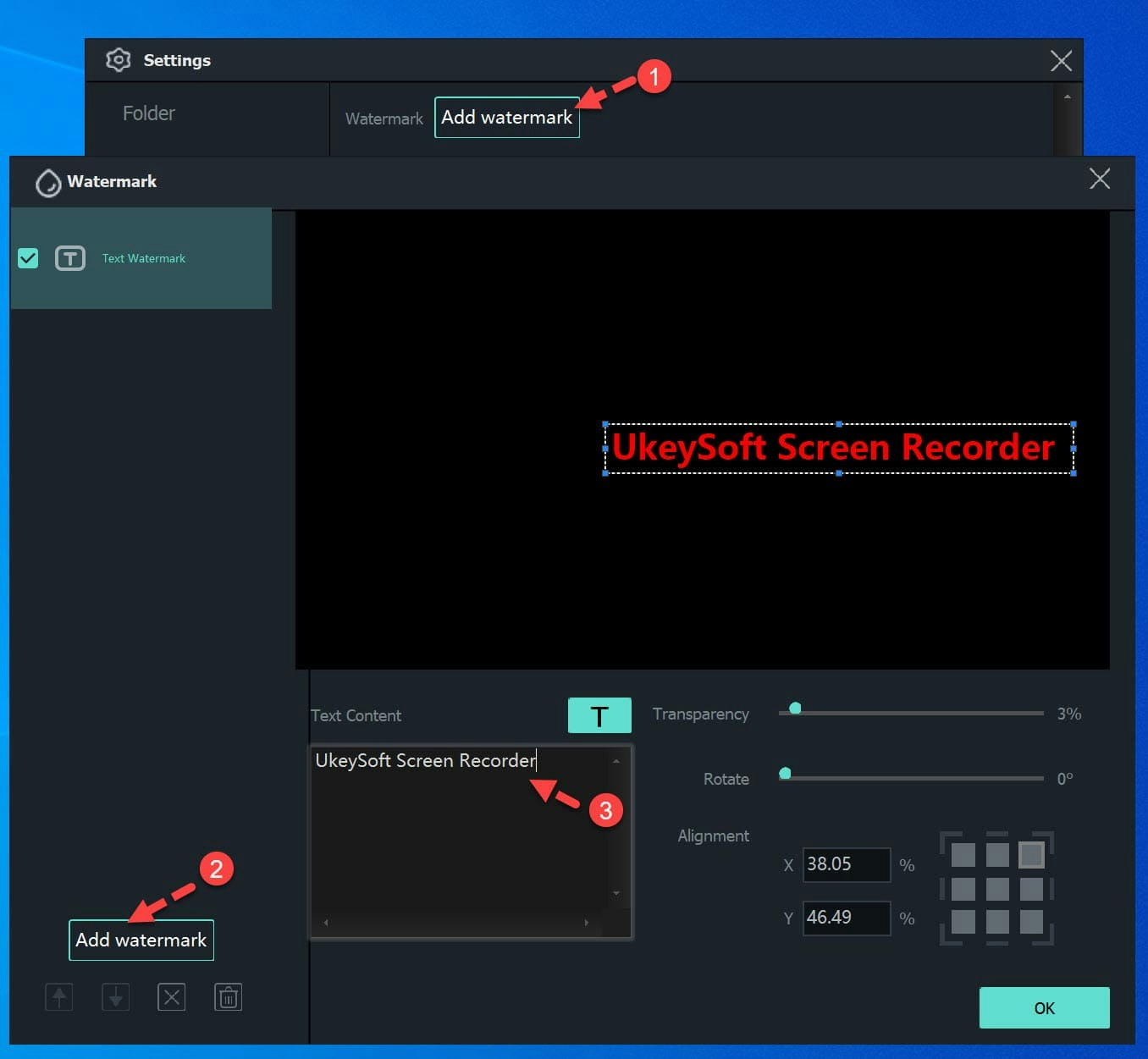 Ukeysoft 화면 레코더 - 워터 마크가없는 모든 것과 고품질 비디오를 캡처하십시오 미디어 2