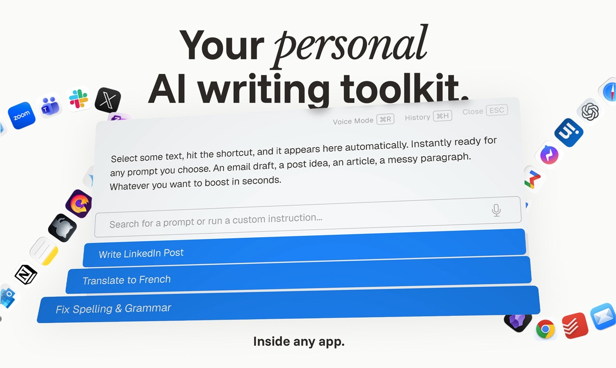 TypeBoost - Main product screenshot demonstrating key features and user interface