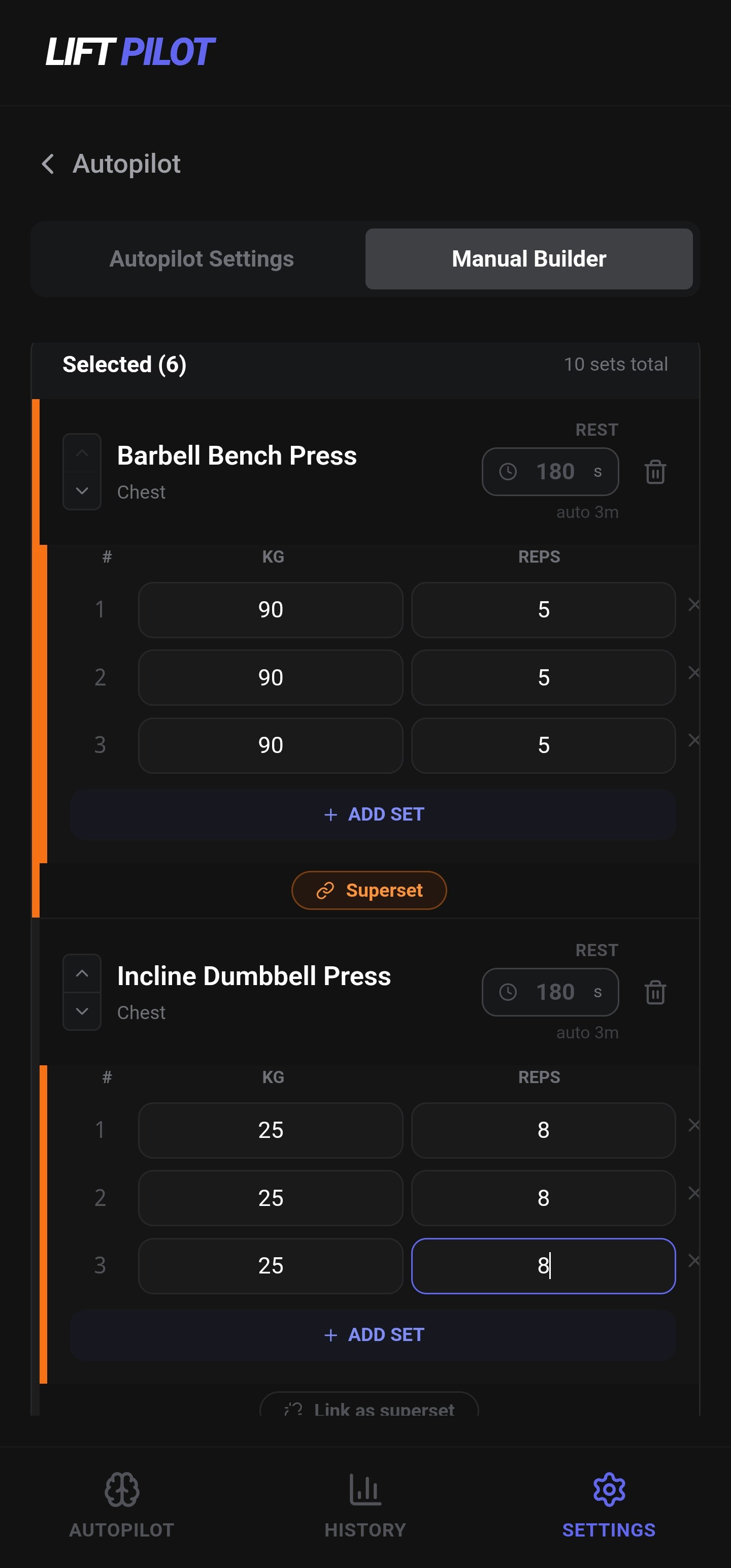 LiftPilot: Strength & size on Autopilot gallery image