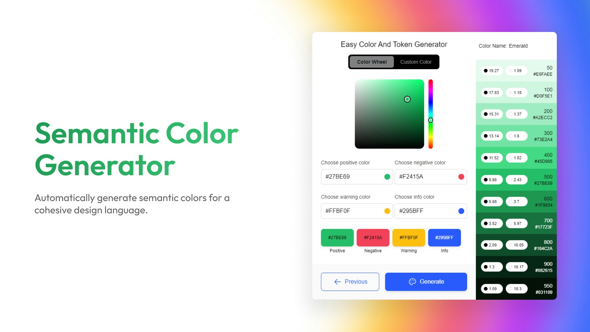 Einfache Farbe und Tokengenerator - Farbgenerator das ultimative Plugin für Figma Medien 4