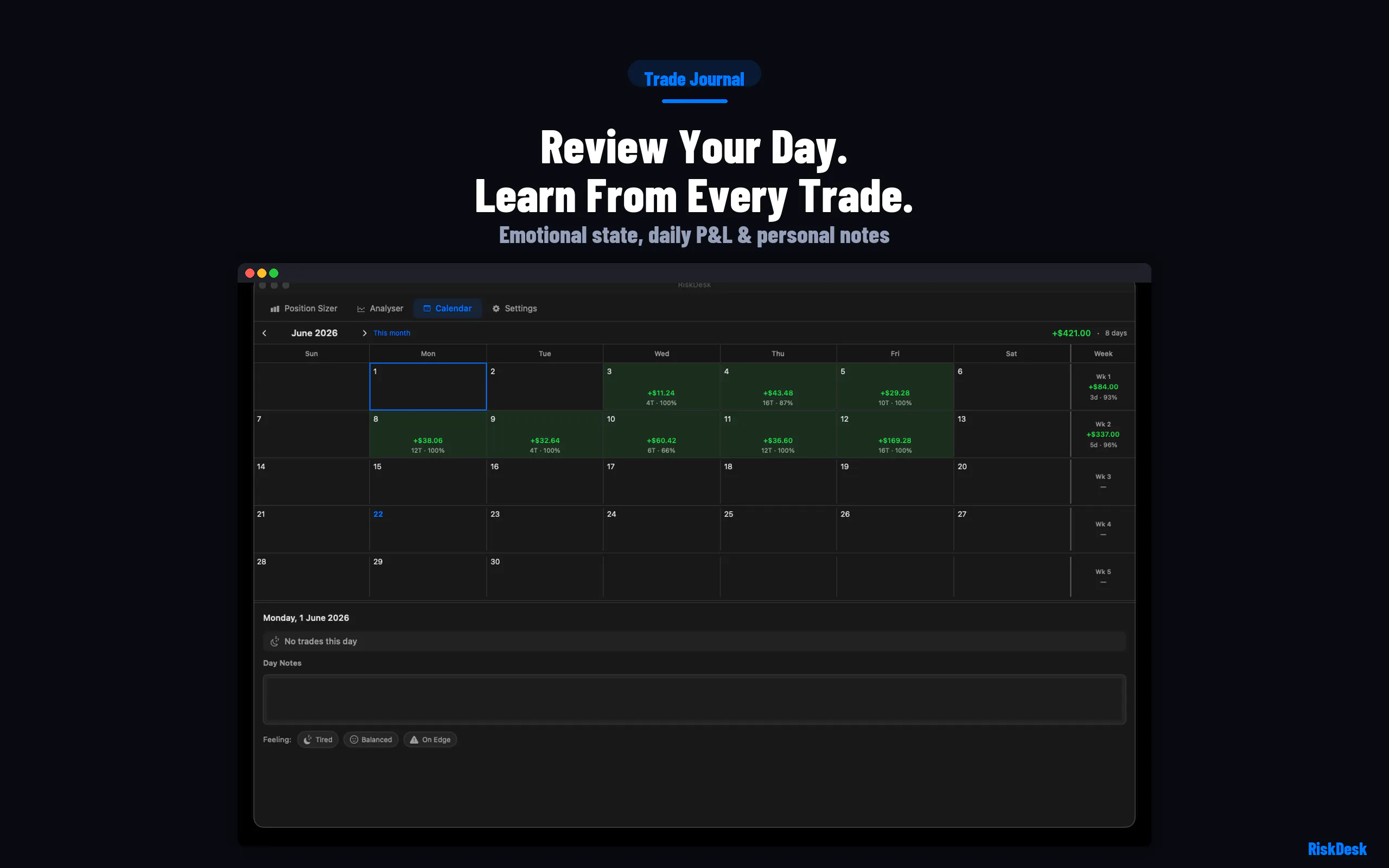RiskDesk gallery image