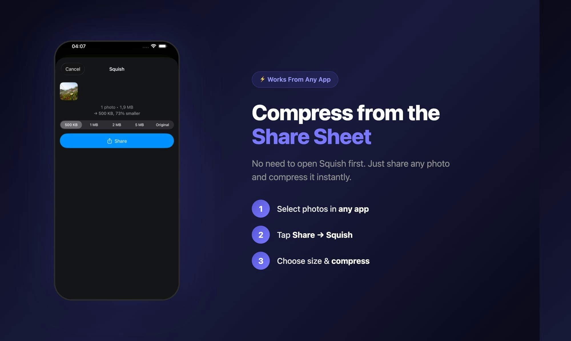 Squish — Photo Compressor gallery image
