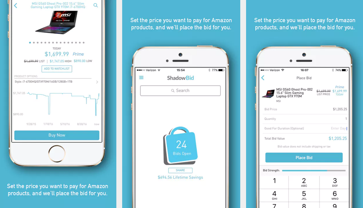 ShadowBid - iOS App - A simple iOS app to automate saving ...