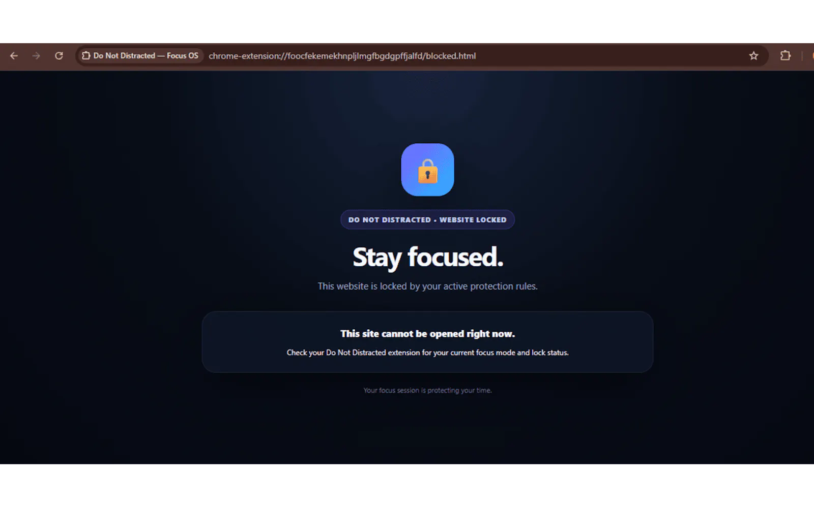 Do Not Distracted — Focus OS screenshot 1
