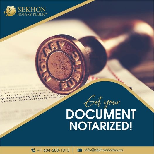 Notarize Documents in Langley, BC