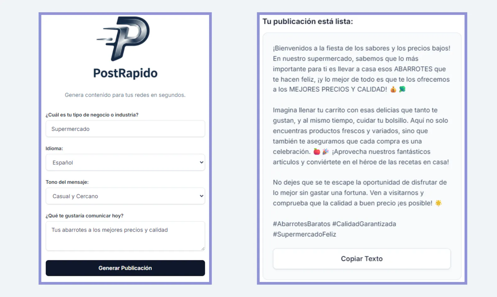 PostRapido screenshot 7