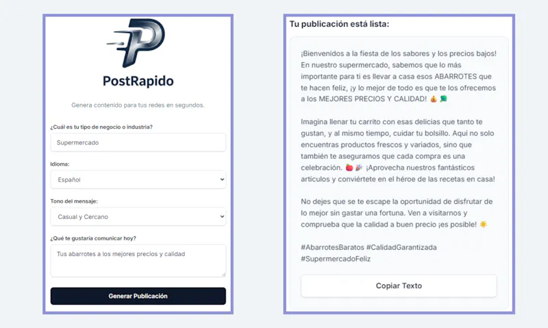 PostRapido screenshot 7