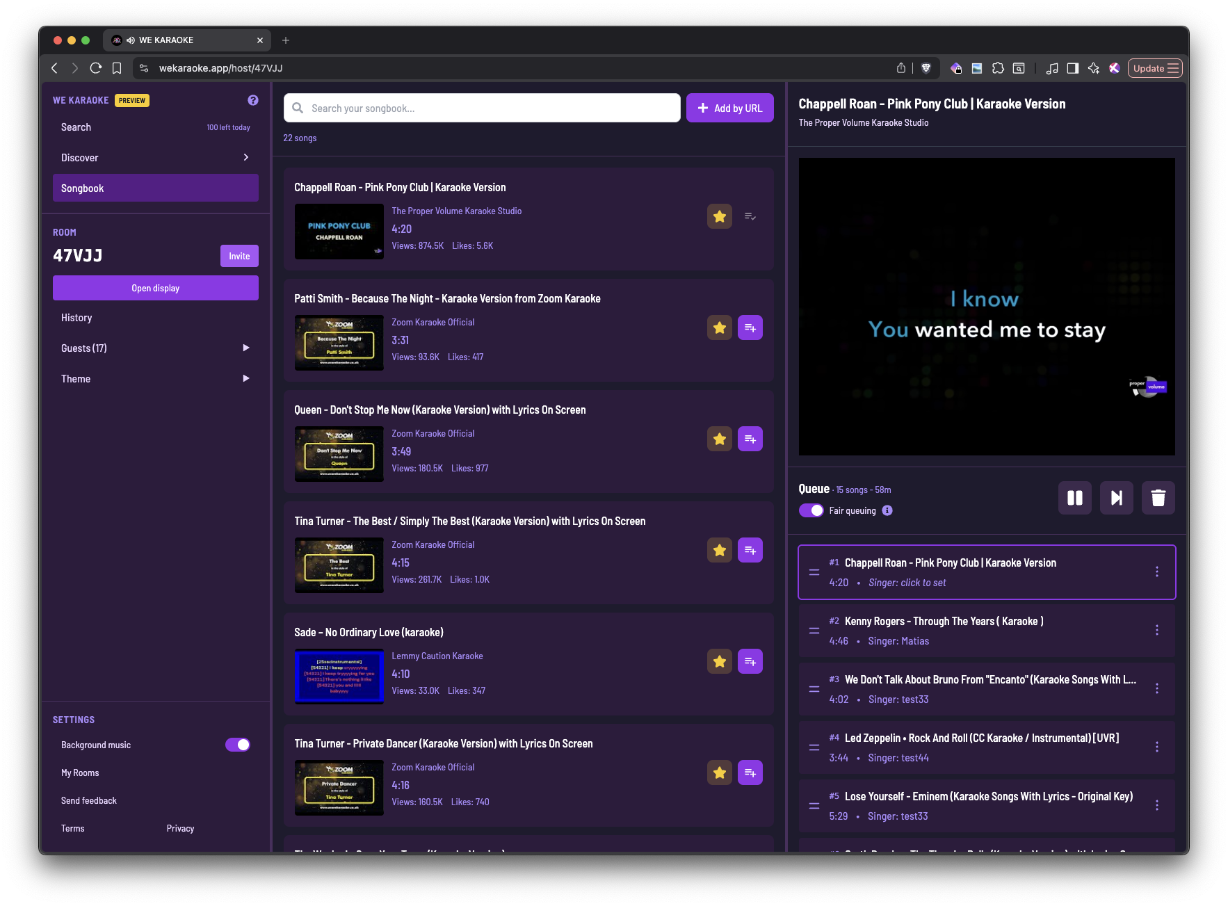 WE KARAOKE - Screenshot 2 showing product features and functionality