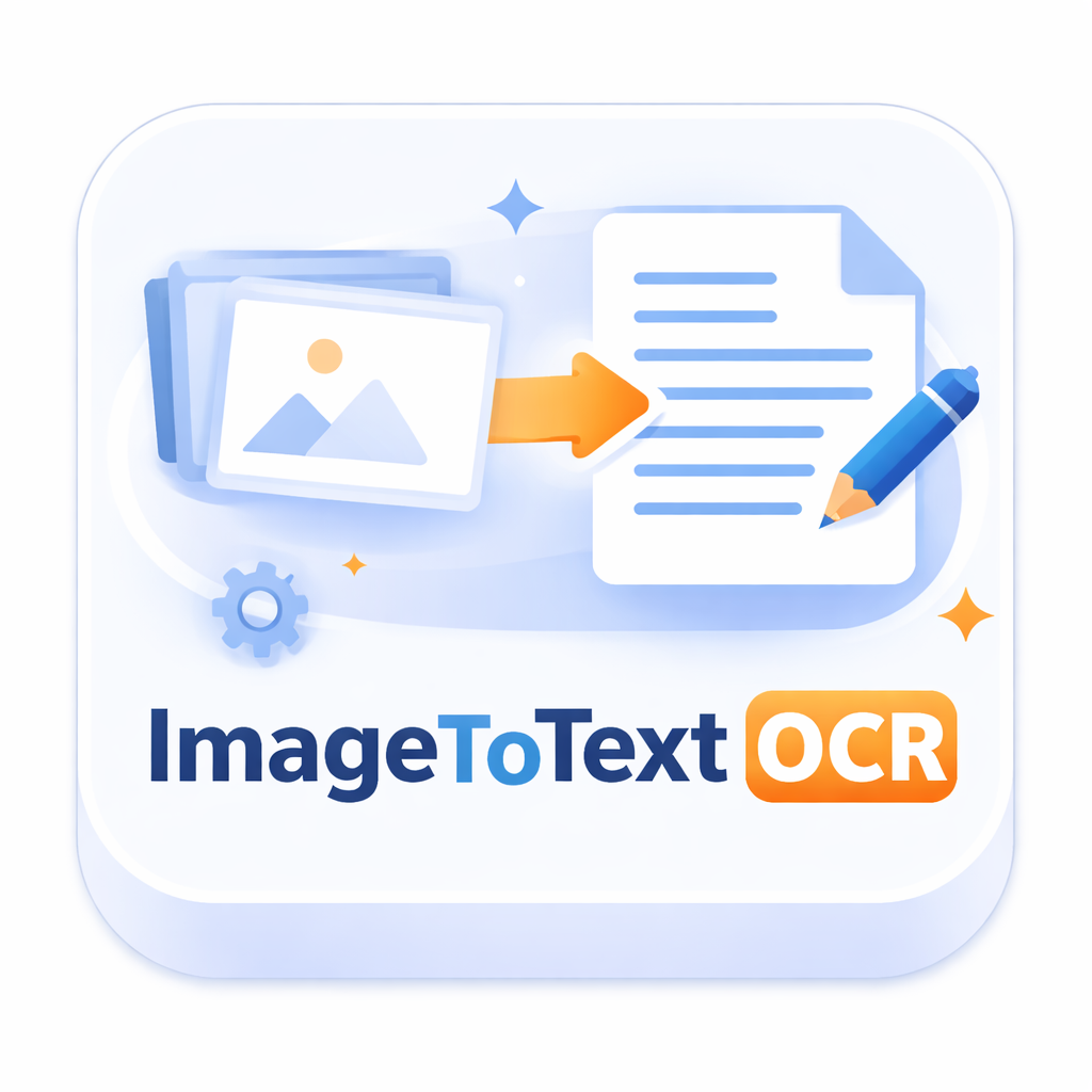 Image to Text OCR - Product Hunt launch logo and brand identity