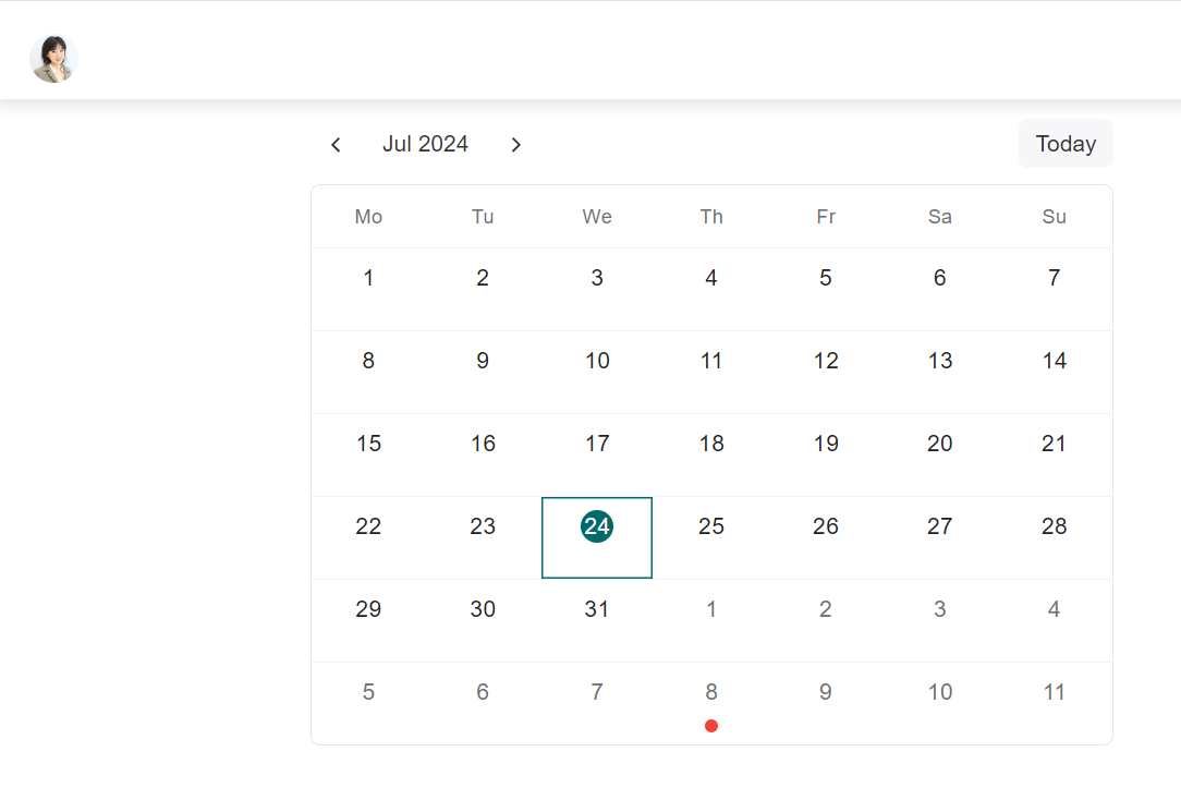 Reserve mi aplicación de calendario media 1