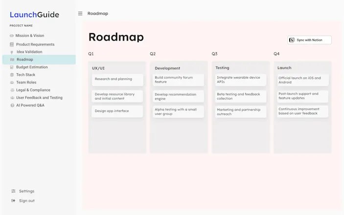 LaunchGuide gallery image