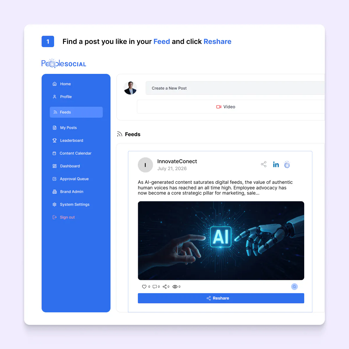 PeopleSocial: X + AI Caption Generation gallery image