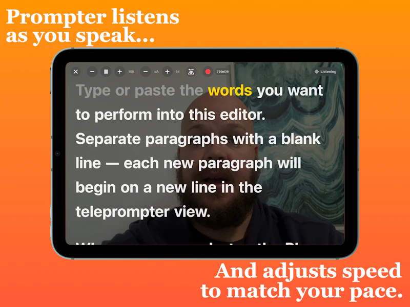 Prompter - The Smart Teleprompter screenshot 2
