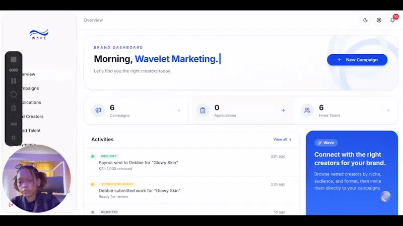 Wave screenshot 1 (video preview)