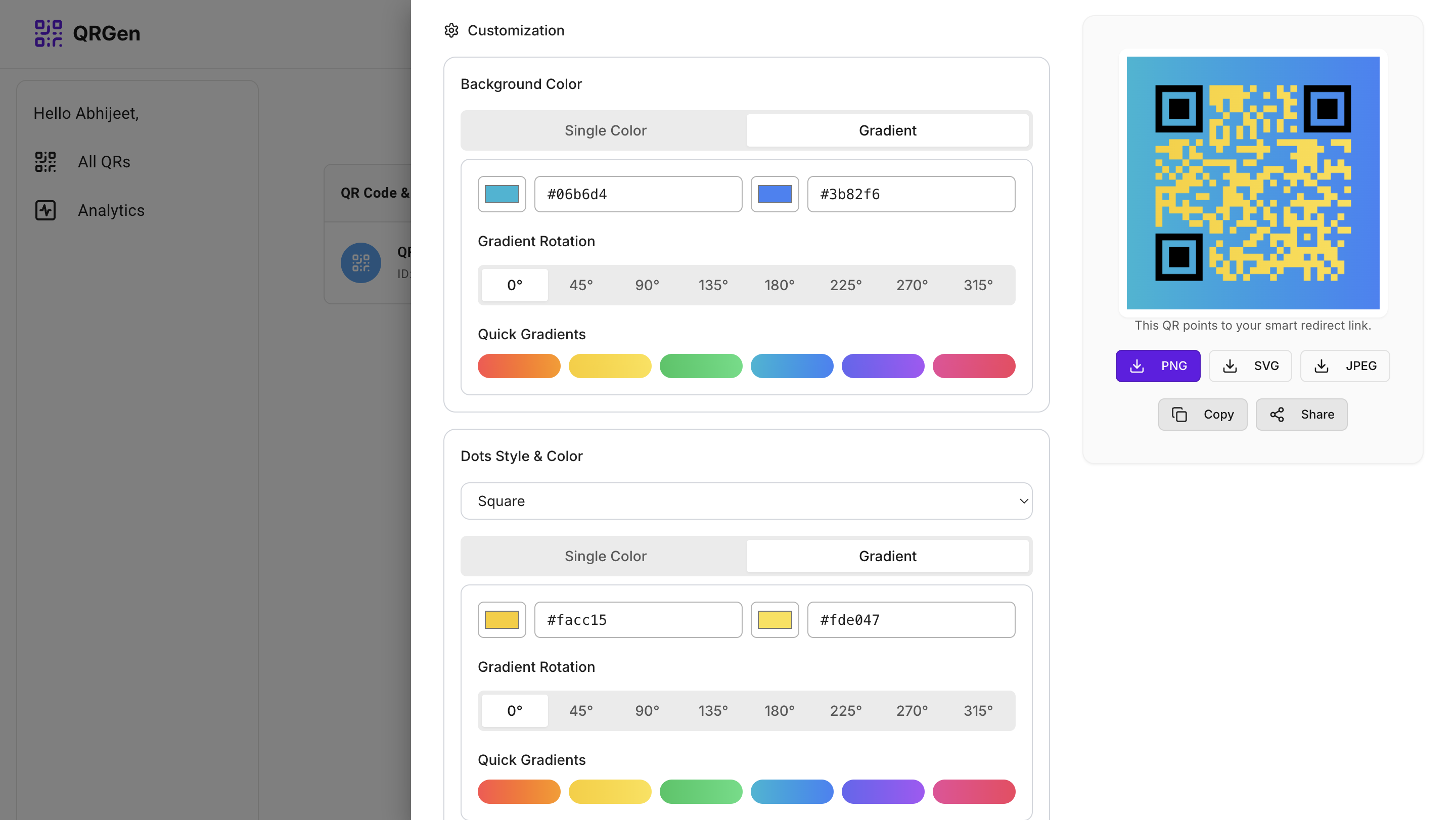 Dynamic QR Code Generator - Screenshot 5 showing product features and functionality