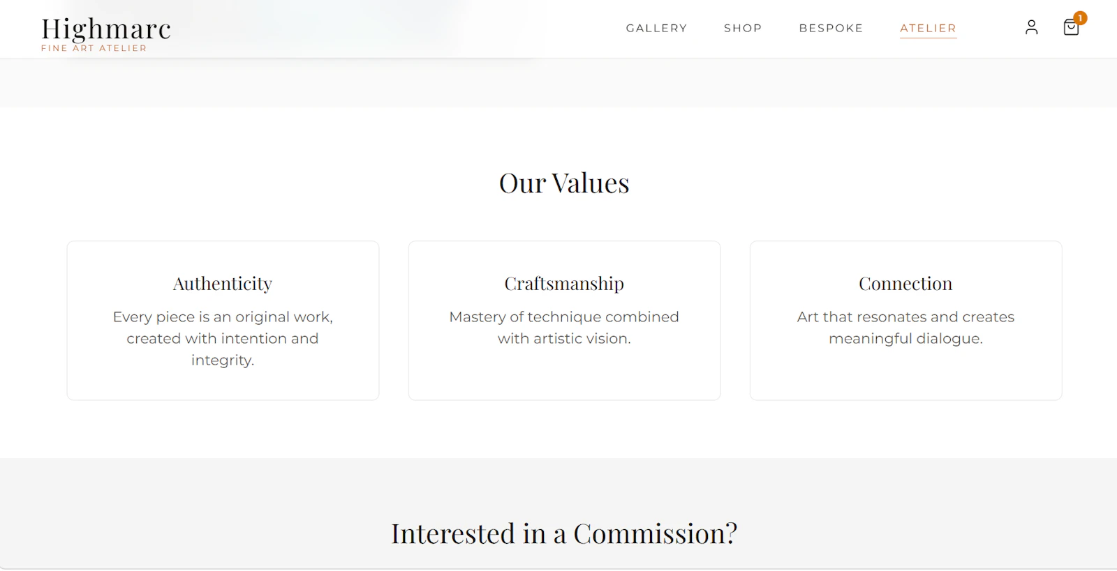 Highmarc Fine Art Atelier screenshot 2